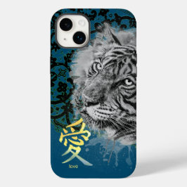 CAPAS DE IPHONE ANTÍQUICO LACE PINTADO TIGER KANJI