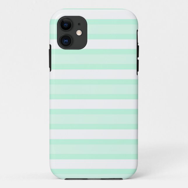 Capas de iphone Aqua Stripe (Verso)