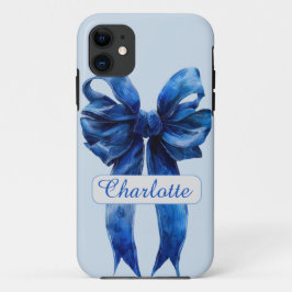 Capas de iphone Arco de coquete azul personalizada