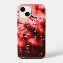 capas de iphone - Arte Original Raindrop - Vermelh