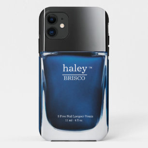 Capas de iphone azuis da garrafa do verniz para as