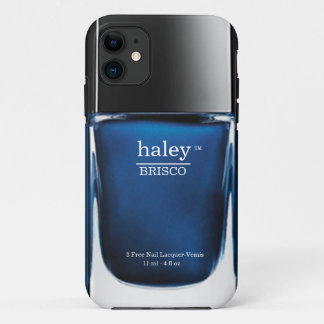Capas de iphone azuis da garrafa do verniz para as