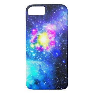 Capas de iphone azuis da nebulosa da galáxia