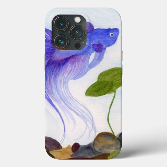 Capas de iphone Azul Betta Fish Case-Mate (Verso)