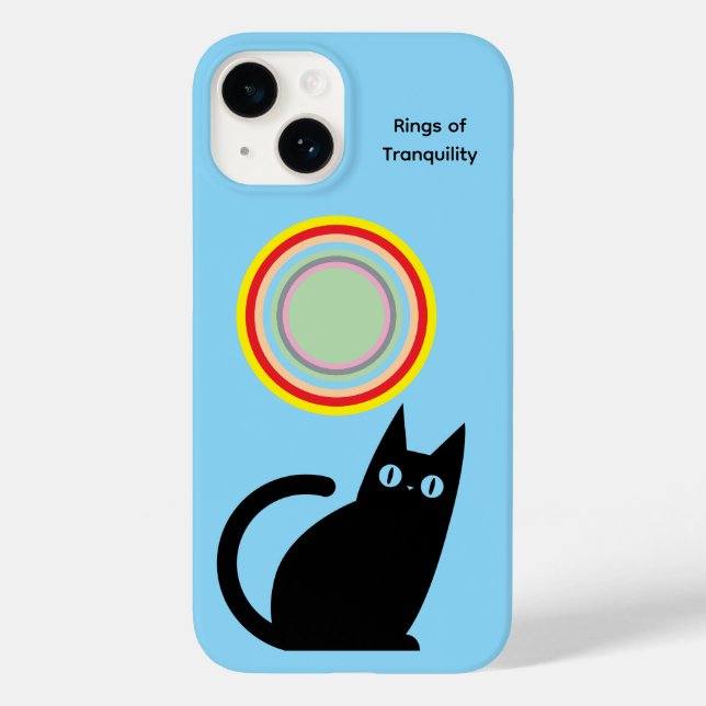 Capas de iPhone Azul Claro – Anéis de Tranquilidad (Verso)