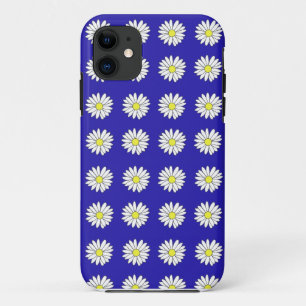 capas de iphone azul de margarida branca margarida