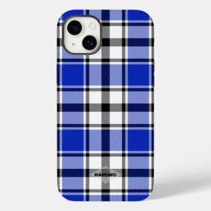 Capas de iphone azul, preto e branco HAMbWG
