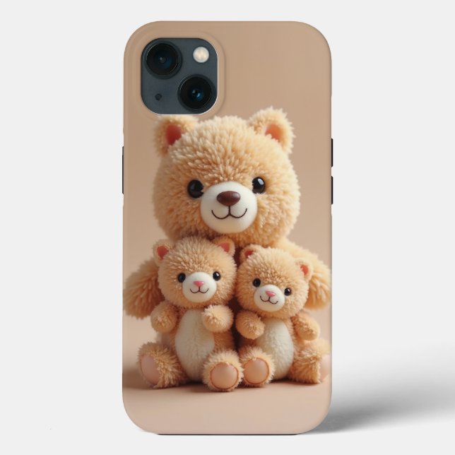 Capas de iphone Bear Family (Verso)