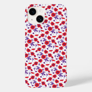 Capas de iphone branca de papoila-damasco