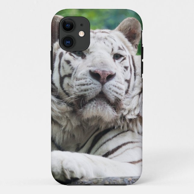 Capas de iphone branca Tigre (Verso)
