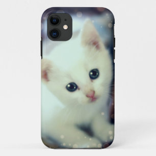 Capas de iphone brancas bonitos do gatinho