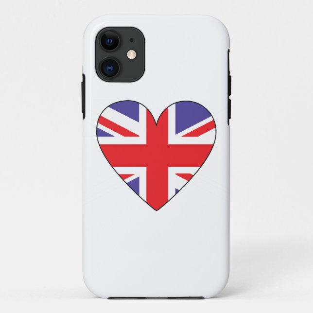 Capas de iphone britânicas do coração (Verso)