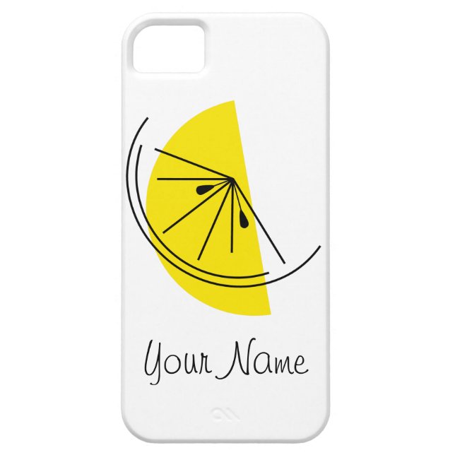 Capas de iphone Citrus Lemon 'Name' (Traseira)