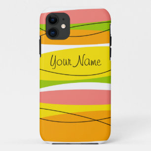 Capas de iphone Citrus Stripe 'Name'