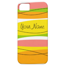 Capas de iphone Citrus Stripe 'Name'
