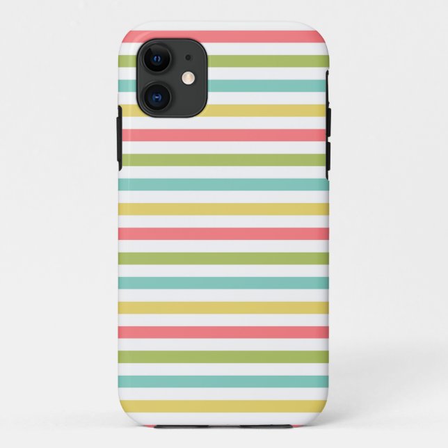 Capas de iphone Clássica de Stripe Dazzle (Verso)