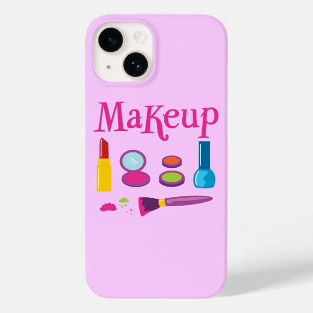 Capas de iphone Colorida Makeup (Verso)
