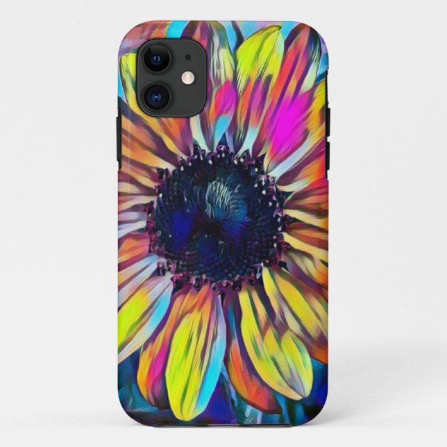 Capas de iphone com um design de girassol vívido (Verso)