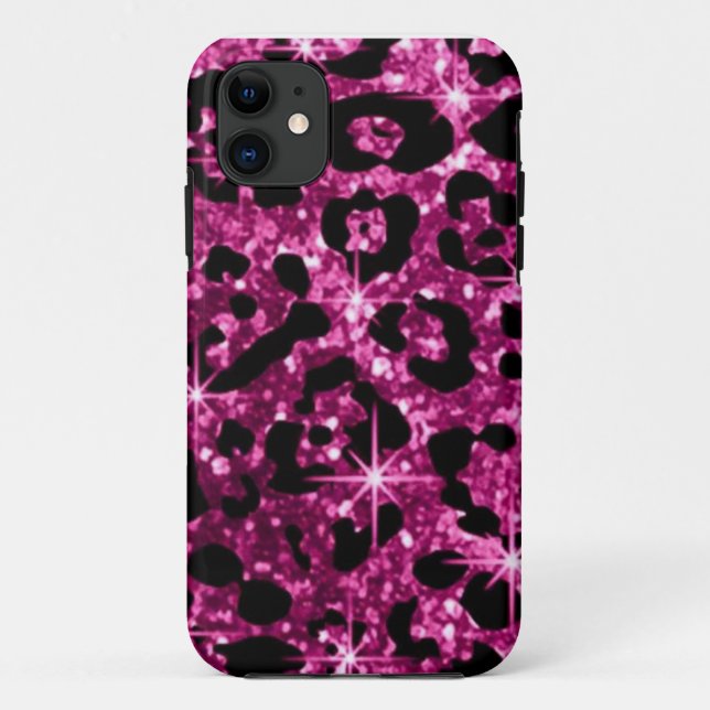 Capas de iphone cor-de-rosa de Bling (Verso)