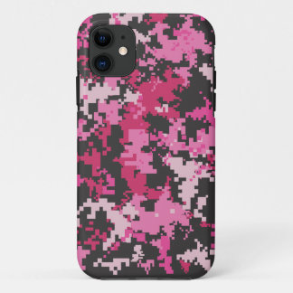 Capas de iphone cor-de-rosa e pretas de Camo