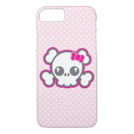 Capas de iphone Crônica de Fita Rosa de Kawaii