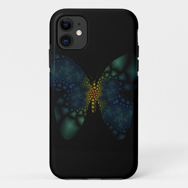capas de iphone da borboleta fractal (Verso)