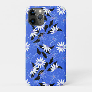 Capas de iphone da Estônia. Cor floral azul