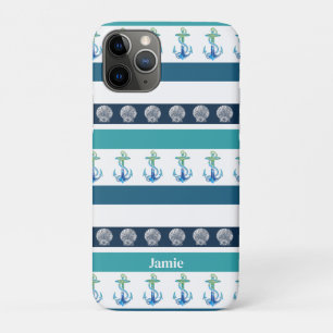 Capas de iphone da família branca azul com distrib