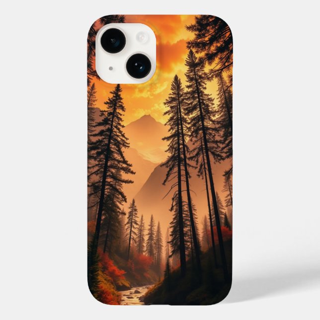 Capas de iphone da Floresta da Noite de Dreamy (Verso)