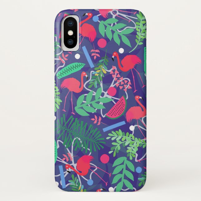 Capas de iphone da melancia do flamingo (Verso)