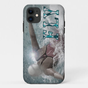 Capas de iphone da natação do curso de borboleta