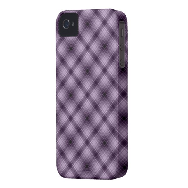 Capas de iphone da xadrez em uma cor do roxo de (Verso Esquerda)