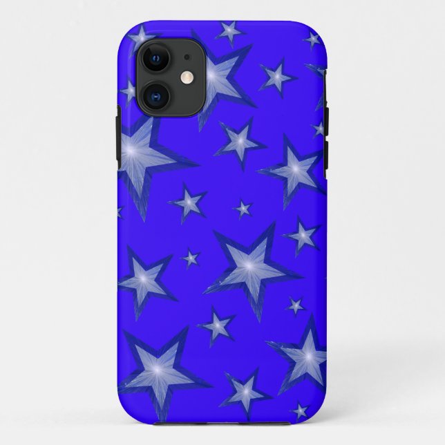 Capas de iphone das estrelas azuis escuras (Verso)