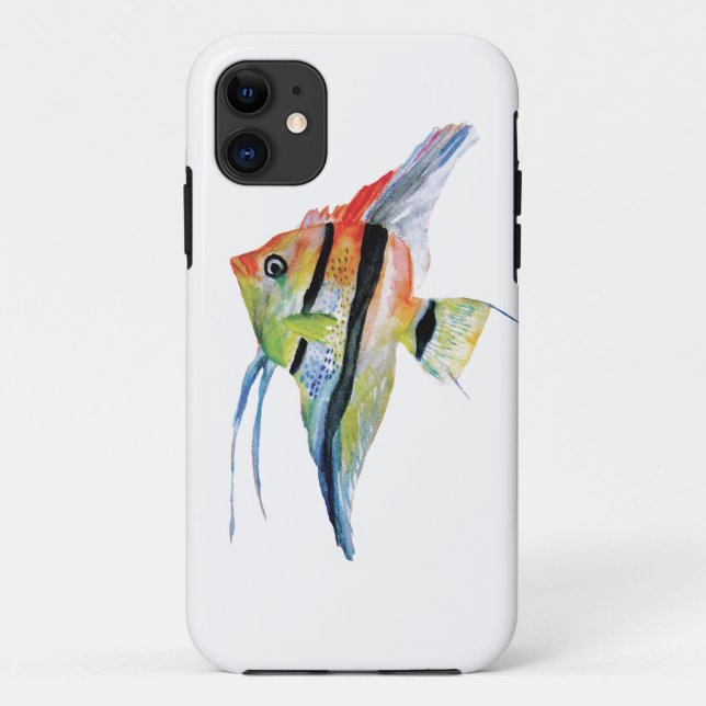 capas de iphone de Arte de Peixes Tropicais (Verso)