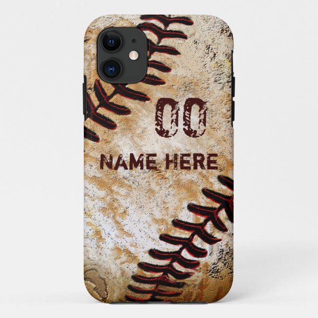 Capas de iPhone de BASEBOL legais, iPhone 11 e Mai (Verso)