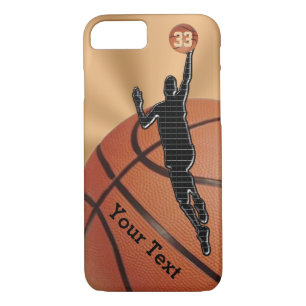 Capas de iphone de basquete com NAME, NUMBER