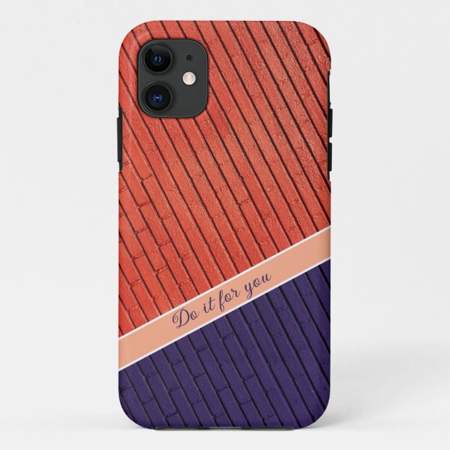 Capas de iphone de betão laranja e roxo (Verso)