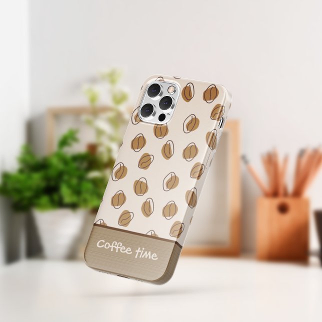 Capas de iphone de café padrão (Pattern Coffee beans iPhone Case)