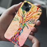 Capas de iphone de caixa de árvore<br><div class="desc">Esta capa de telefone única apresenta um mosaico em cores do arco-íris em um fundo bege e e coral. Porque nós criamos nosso próprio trabalho de arte você não encontrará essa imagem exata de outros designers. Mosaico original © Michele Davies</div>