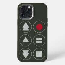 Capas de iphone de caixa-rato de ícones técnicos
