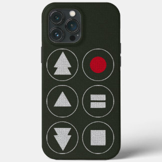 Capas de iphone de caixa-rato de ícones técnicos
