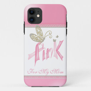 Capas de iphone de Cancer da mama da borboleta ros