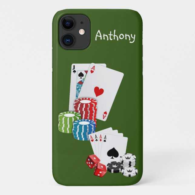 Capas de iphone de Cartões Ace (Verso)