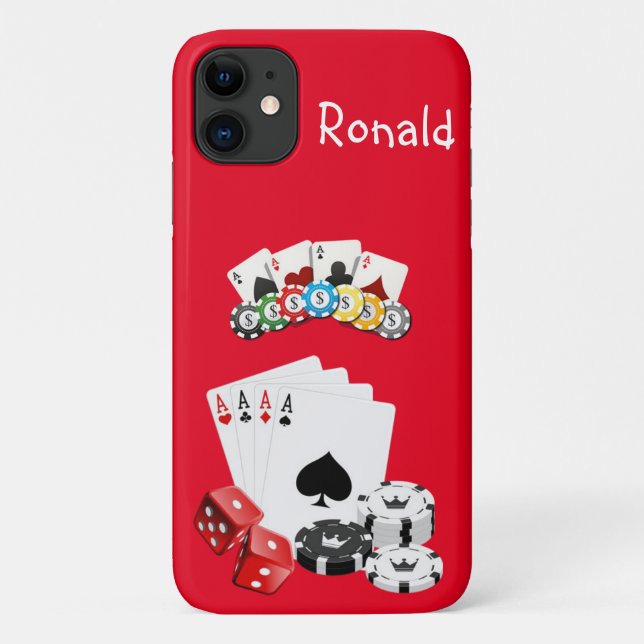Capas de iphone de Cartões Ace (Verso)