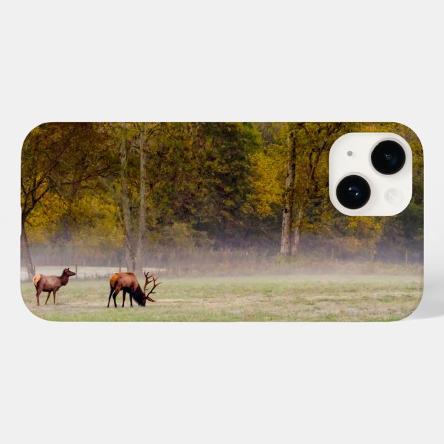 Capas de iphone de Casal do Elk Grazing (Verso (horizontal))