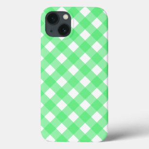 Capas de iphone de Casal Gingham Verde
