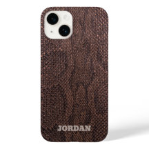 Capas de iphone de Casal-Mate Brown Snakeskin