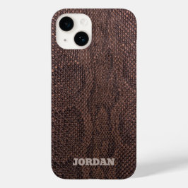 Capas de iphone de Casal-Mate Brown Snakeskin