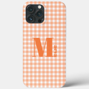 capas de iphone de Casal-Mate de Gingham laranja