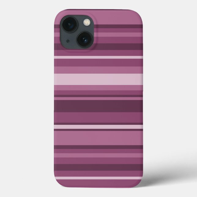 Capas de iphone de Casal-Mate de stripes Mauve (Verso)